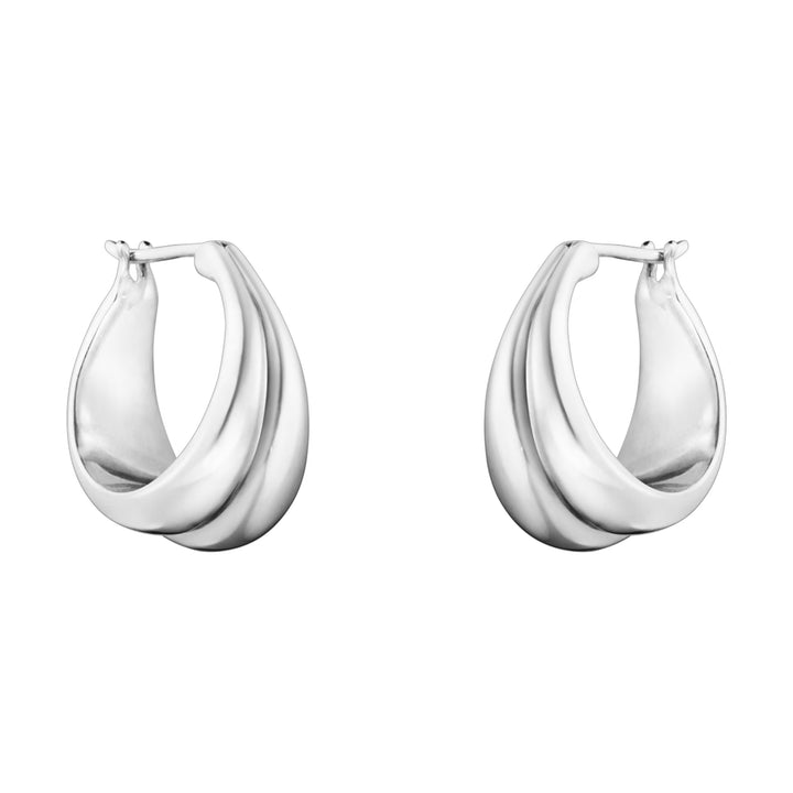 Georg Jensen Curve Silver Earrings