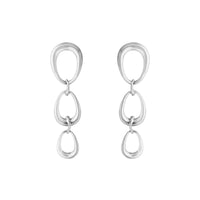 Georg Jensen Offspring Silver Drop Earrings