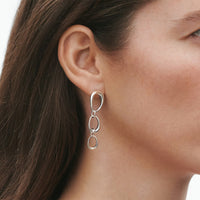 Georg Jensen Offspring Silver Drop Earrings