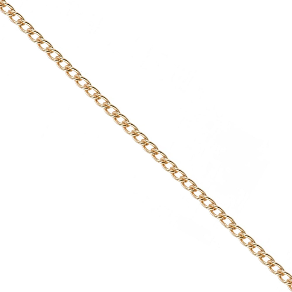 Les Georgettes Gourmette 45cm Yellow Gilt Pendant Chain - Michael Jones Jeweller