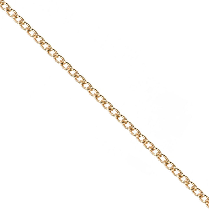 Les Georgettes Gourmette 45cm Yellow Gilt Pendant Chain