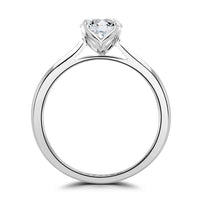 Brown & Newirth Created 1.55ct D VVS2 Bloom Oval Cut Laboratory Grown Diamond Platinum Ring