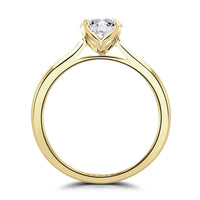 Brown & Newirth Created 1.53ct D VS1 Bloom Oval Cut Laboratory Grown Diamond 18ct Yellow Gold Ring