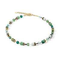 Coeur de Lion GeoCUBE® Iconic Precious Necklace Green - Michael Jones Jeweller