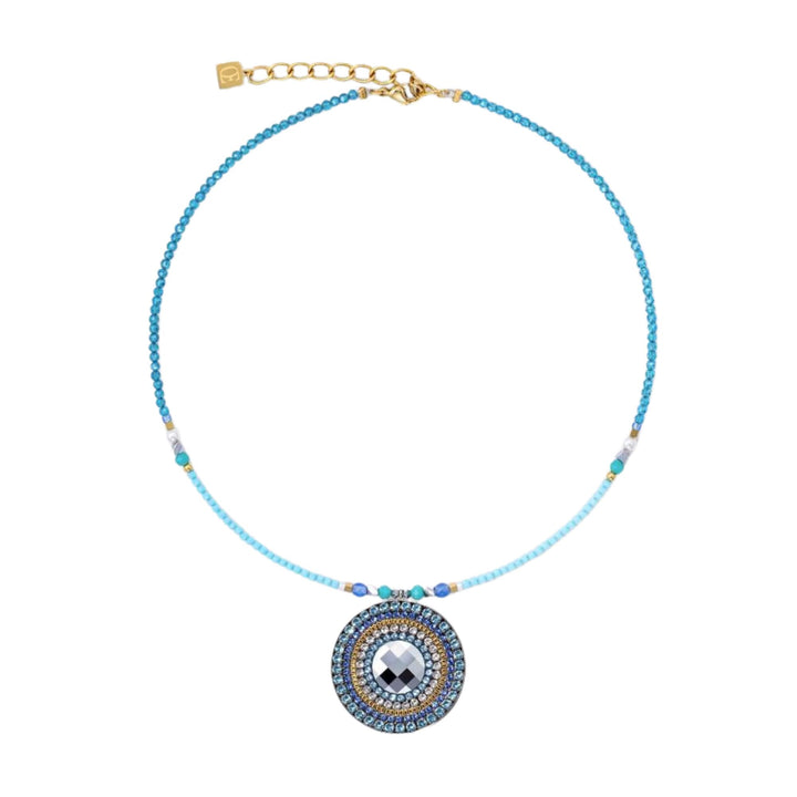 Coeur de Lion Ocean Vibes Amulet Necklace Turquoise