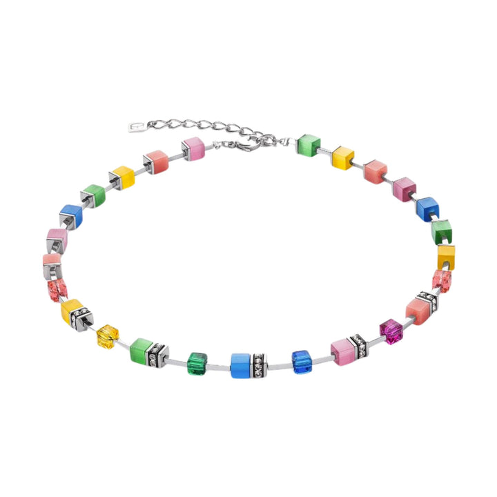 Coeur de Lion GeoCUBE® Necklace Rainbow
