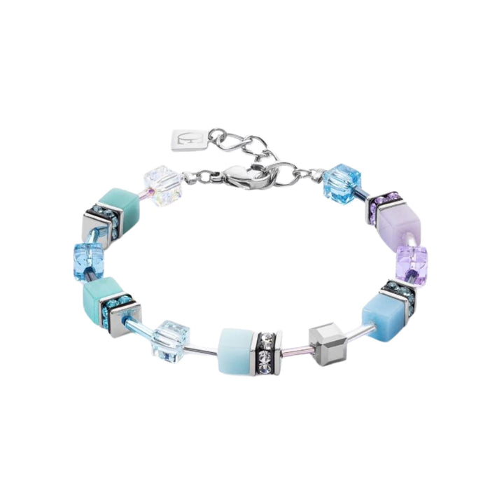 Coeur de Lion GeoCUBE® Iconic Bracelet Aqua-Lilac