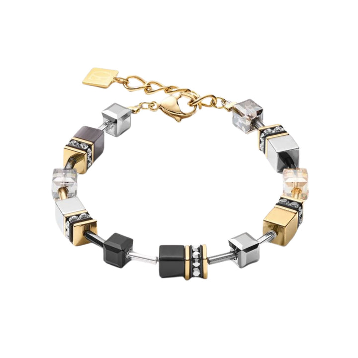 Coeur de Lion GEOCUBE® Bracelet Grey-Gold