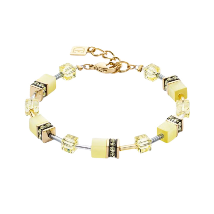 Coeur de Lion GeoCUBE® Iconic Mono Gold Bracelet Yellow