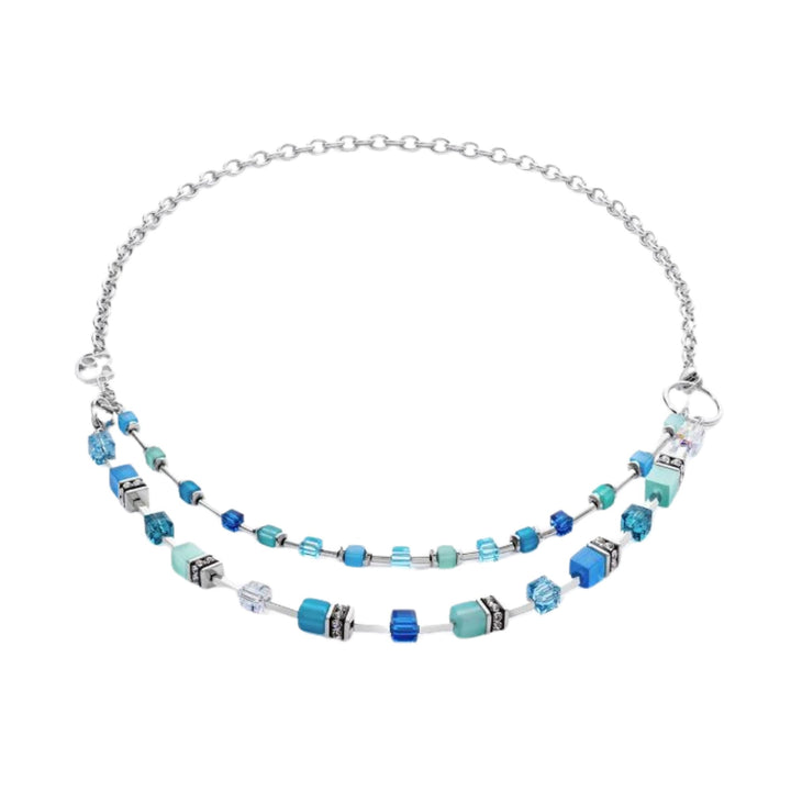 Coeur de Lion GeoCUBE® Iconic Layer Chain Necklace Ocean Vibes