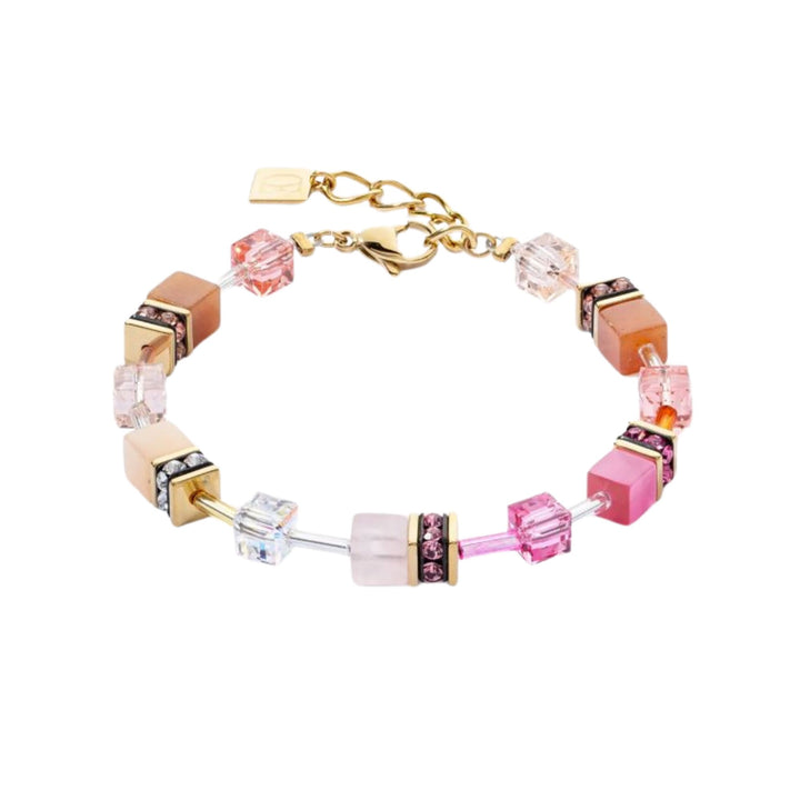 Coeur de Lion GeoCUBE® Iconic Precious Bracelet Rose-Orange