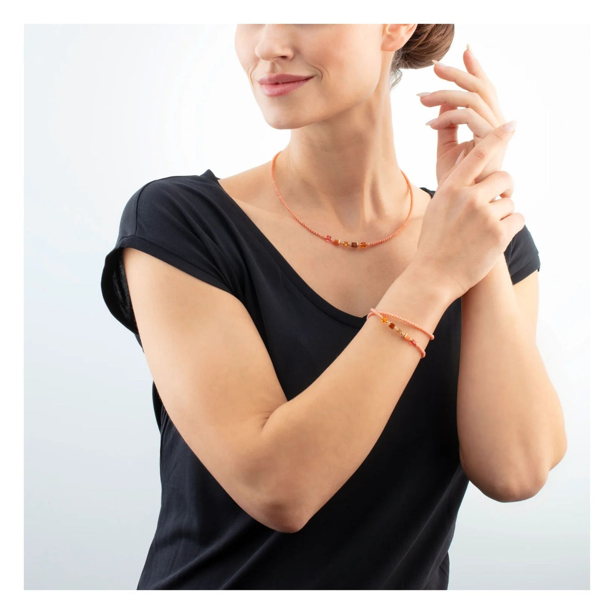 Coeur de Lion Joyful Colours Update Bracelet Gold-Orange - Michael Jones Jeweller
