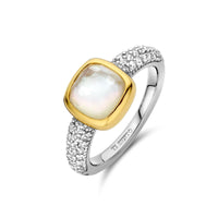 Ti Sento Mother of Pearl Yellow Gold Plated Silver Ring - Michael Jones Jeweller