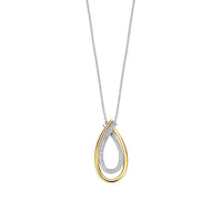 Ti Sento Organic Zirconia Vermeil and Silver Necklace 34121ZY