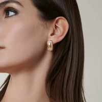 FOPE Love Nest 18ct Yellow Gold Diamond Pave Set Earrings