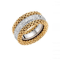 FOPE Bubble 18ct Yellow and White Gold 2.98ct Diamond Set Ring - Michael Jones Jeweller