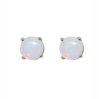 Opal 9ct Yellow Gold Stud Earrings