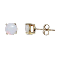 Opal 9ct Yellow Gold Stud Earrings
