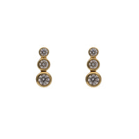 Diamond Trio 18ct Yellow Gold Earrings