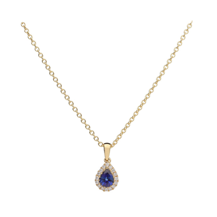 Sapphire and Diamond 18ct Yellow Gold Necklace