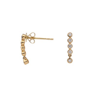 Diamond 0.17ct 18ct Yellow Gold Drop Earrings - Michael Jones Jeweller