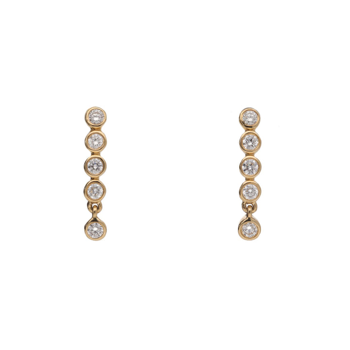 Diamond 0.17ct 18ct Yellow Gold Drop Earrings