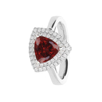 Zircon 3.06ct and Diamond Platinum Ring - Michael Jones Jeweller