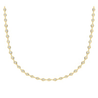 Diamond 3.02ct 18ct Yellow Gold Station Necklace - Michael Jones Jeweller