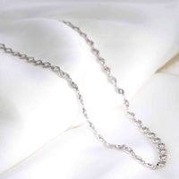 Diamond 2.98ct 18ct White Gold Station Necklace - Michael Jones Jeweller