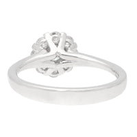 Diamond 0.61ct 18ct White Gold Flower Cluster Ring - Michael Jones Jeweller
