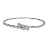 Lab Grown Diamond 4.14ct 18ct White Gold Flexible Bangle