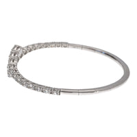 Lab Grown Diamond 4.14ct 18ct White Gold Flexible Bangle