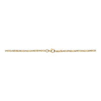 Concave Bar Link 9ct Yellow Gold Necklace - Michael Jones Jeweller