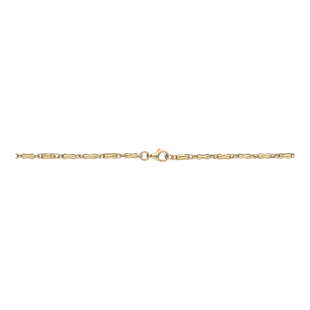 Concave Bar Link 9ct Yellow Gold Necklace - Michael Jones Jeweller