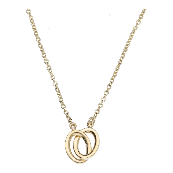 Entwined Oval 9ct Yellow Gold Necklace