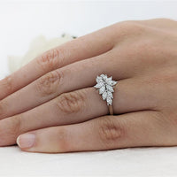 Diamond 1.40ct Starburst Platinum Ring