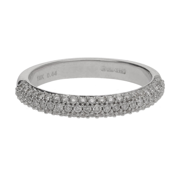 Diamond 0.44ct 18ct White Gold Half Eternity Ring