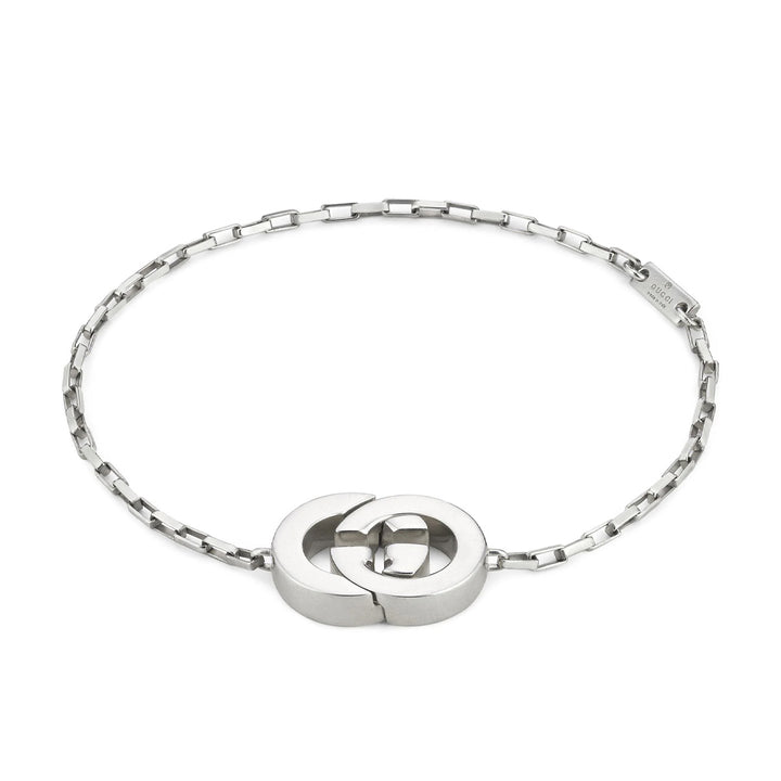 Gucci Jewellery Interlocking Silver Bracelet