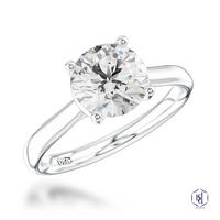 Aura Laboratory Grown 1.69ct Round Brilliant Cut Platinum Solitaire Ring