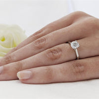 Aura Laboratory Grown 1.69ct Round Brilliant Cut Platinum Solitaire Ring