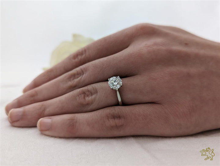 Classic Solitaire 2.05ct E VS1 Laboratory Grown Diamond Platinum Ring
