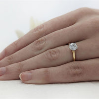 Classic Solitaire 1.500ct D VS1 Laboratory Grown Diamond Yellow Gold/Platinum Ring
