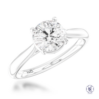 Classic Solitaire 3.11ct E VS1 Laboratory Grown Diamond Platinum Ring