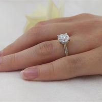Classic Solitaire 3.11ct E VS1 Laboratory Grown Diamond Platinum Ring