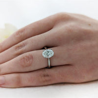 Classic Oval Solitaire 2.00ct E VS1 Laboratory Grown Diamond Platinum Ring