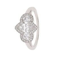 Diamond 1.20ct Marquise 18ct White Gold Cluster Ring