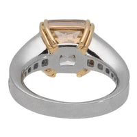 Fancy Light Brown 7.01ct Natural Diamond Platinum Ring - Michael Jones Jeweller