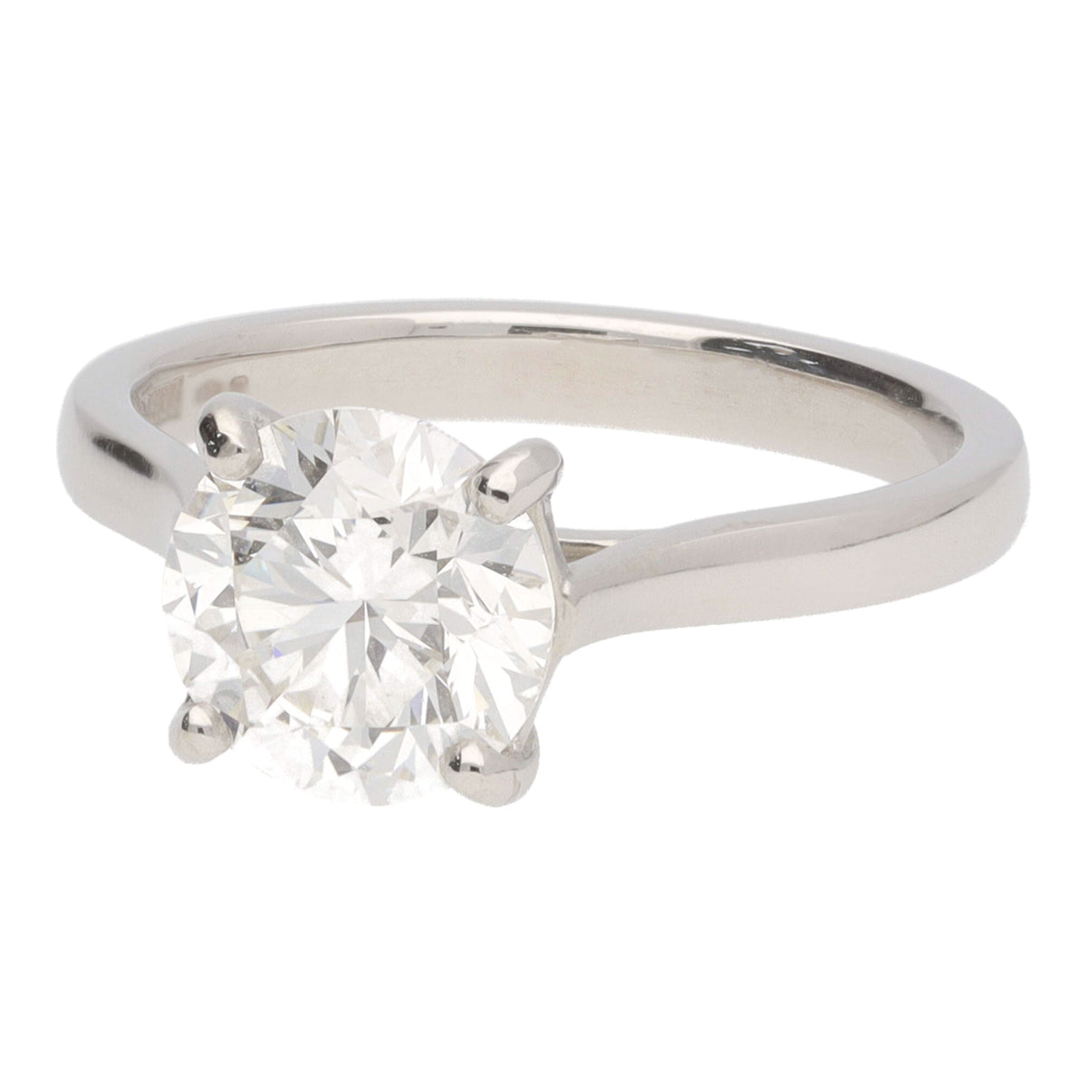 Diamond 2.01ct G SI1 Platinum Single Stone Ring - Michael Jones Jeweller