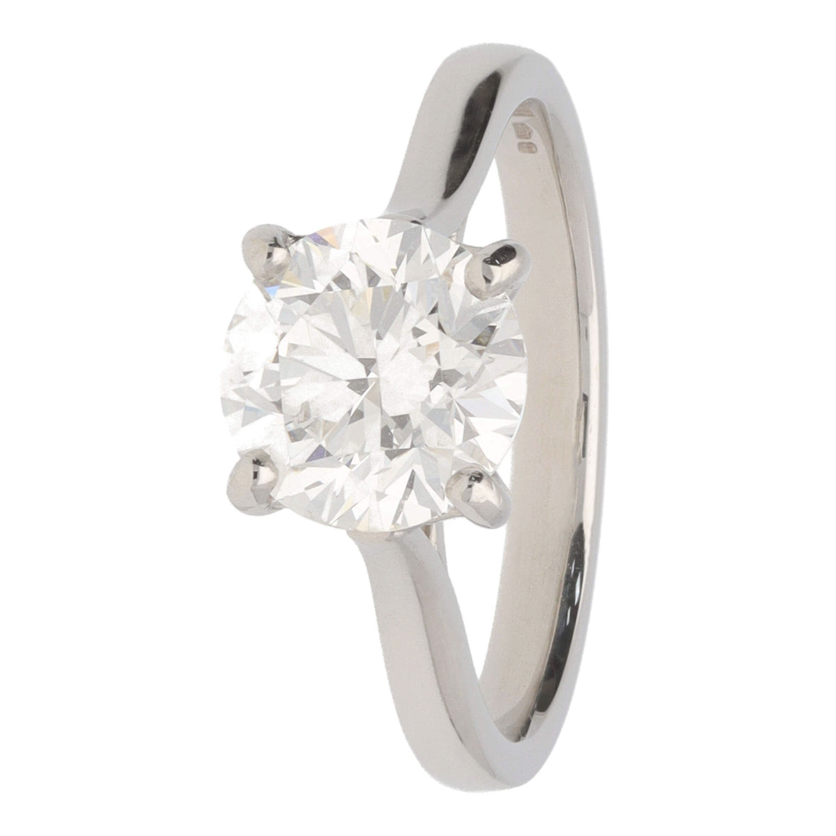 Diamond 2.01ct G SI1 Platinum Single Stone Ring - Michael Jones Jeweller