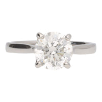 Diamond 2.01ct G SI1 Platinum Single Stone Ring - Michael Jones Jeweller
